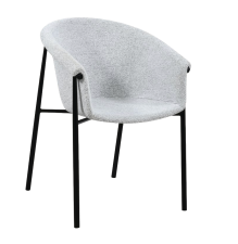 Стул пластиковый с мягким накладным текстильным сденьем Фирес Textile